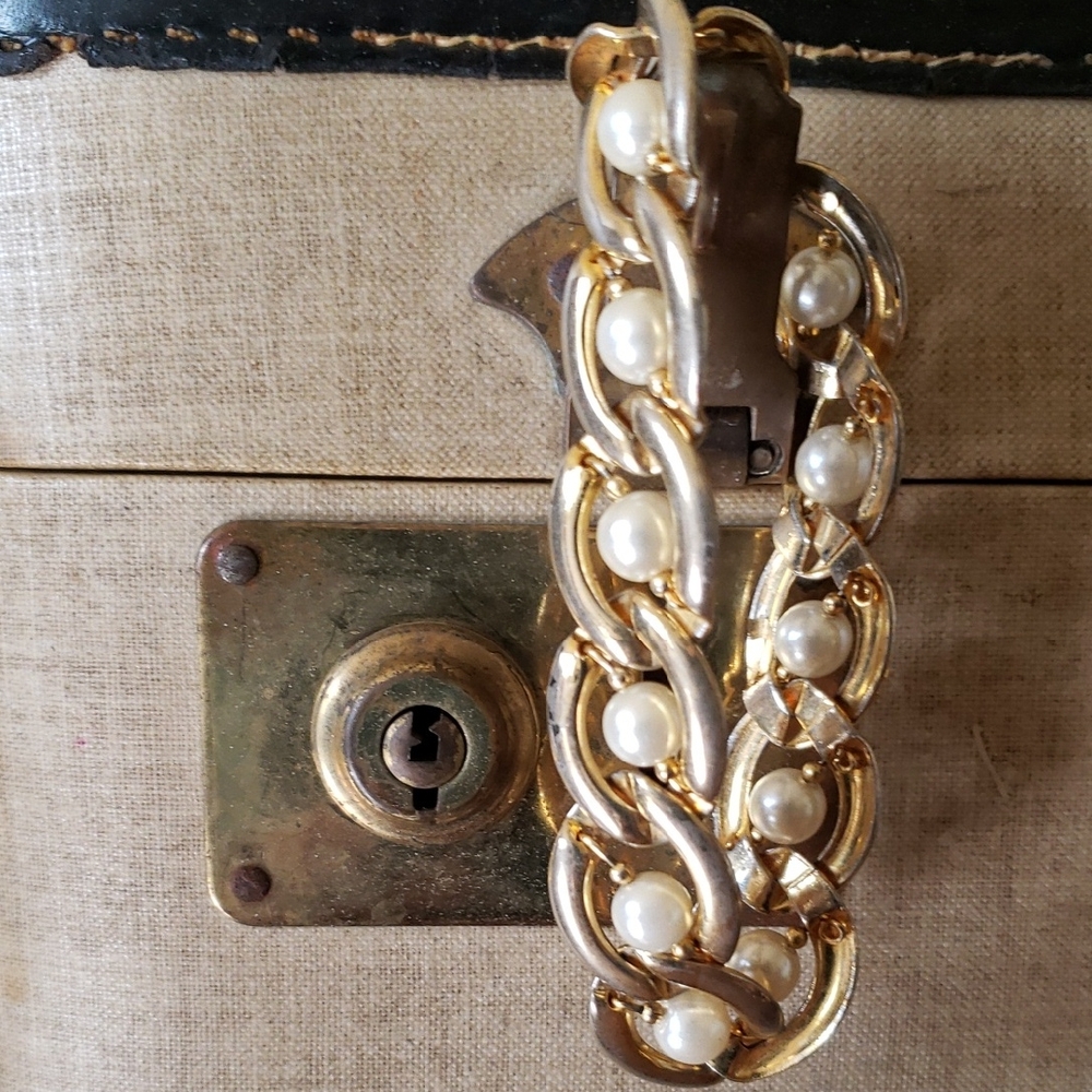 🐚Chain Pearl 8" Gold